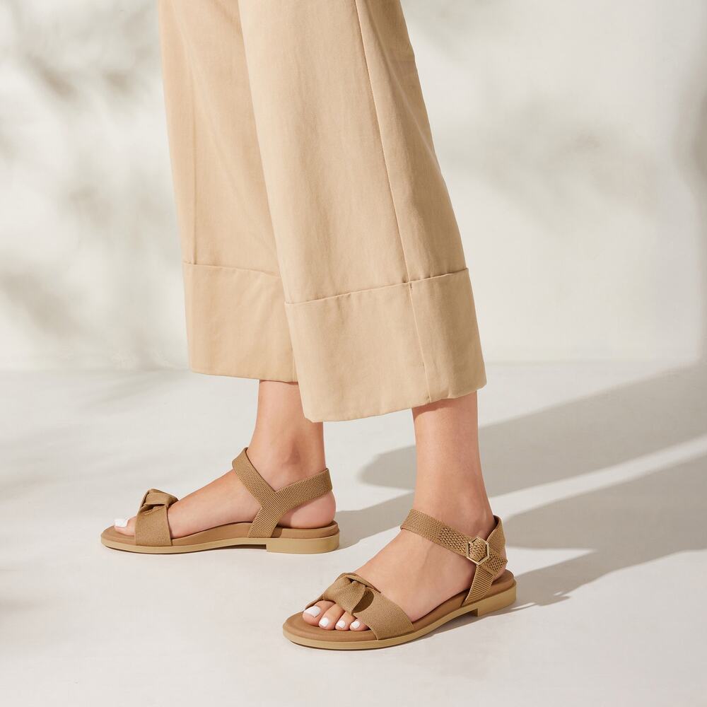 Vivaia Paloma Minimalist Comfort Arch Pro AdaptAll Casual Sandals Nutmeg 10.5